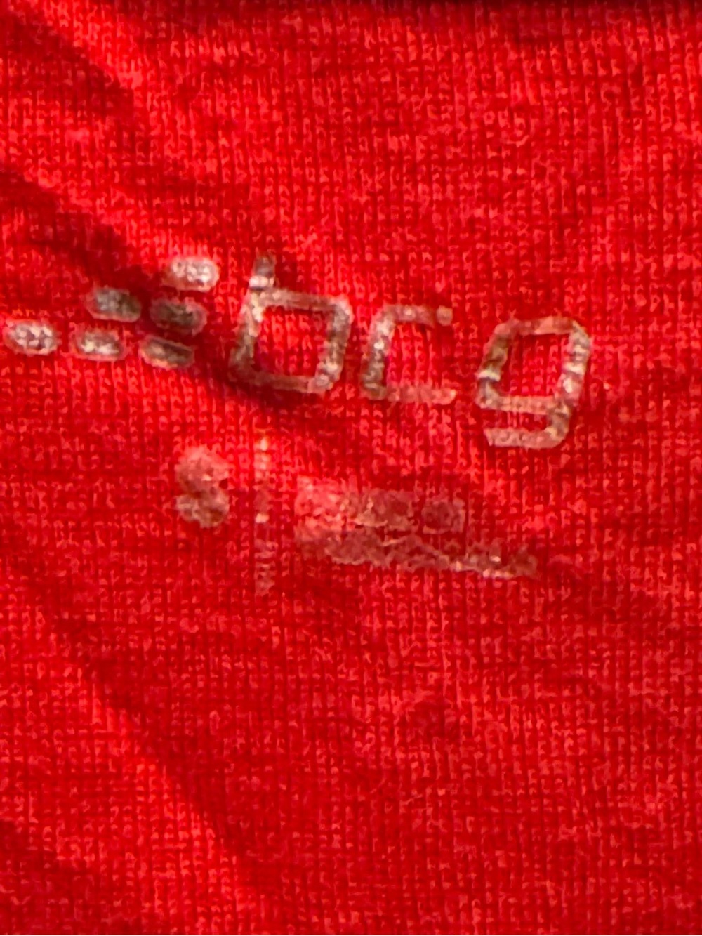 Click around & find out bcg Red Scoop Neck Tank with Circular Patch SMALL - Picture 5 of 5
